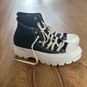 Black Platform High Top Converse